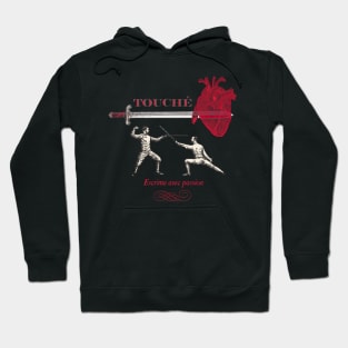 Fencing Touche Heart Hoodie